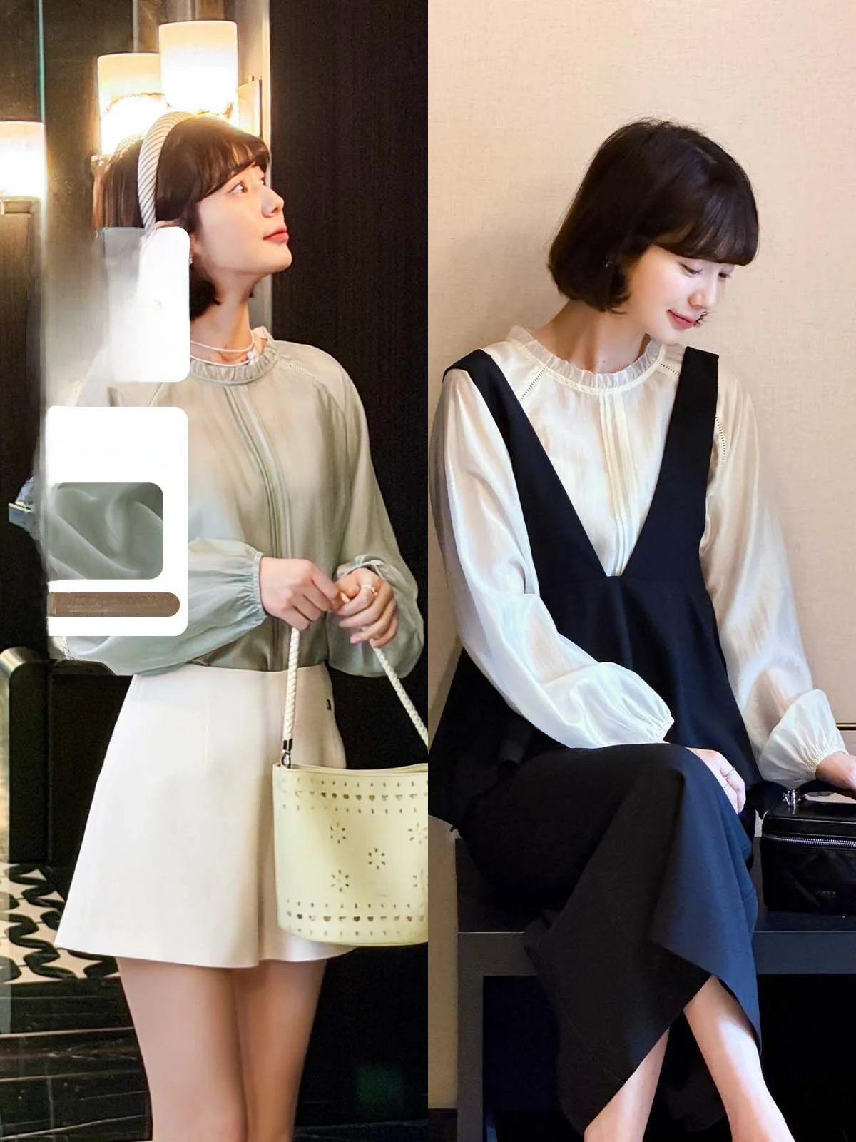 

Spring Tea Fog New 2026 Women's round Neck Top in Beige Color Casual Style Polyester Fiber Long Sleeve Skin-friendly Breathable