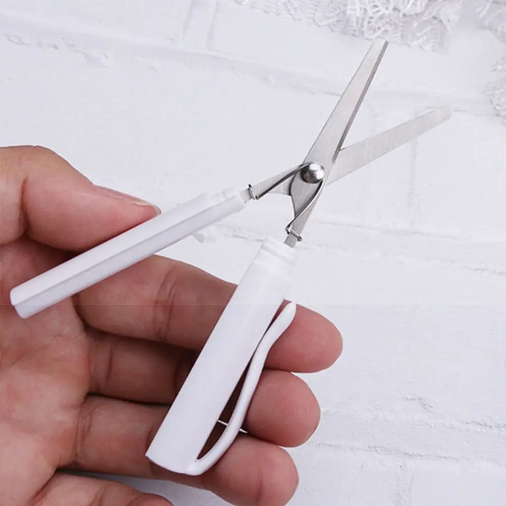 

Creative Stationery DIY Pen Shape Scissors Folding Scissors School Office Supplies Paper-Cutting Art Tool