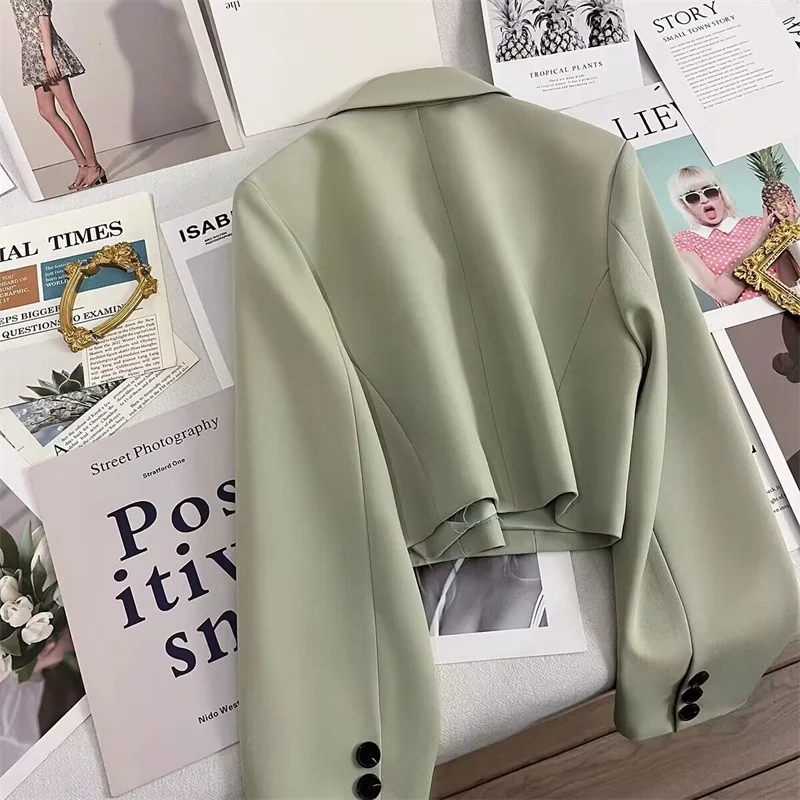 

New Trend Casual Matching Korean Chic Office Lady's Blazer Women's Suit Jackets & Coats Single Button Short Jackets For Women