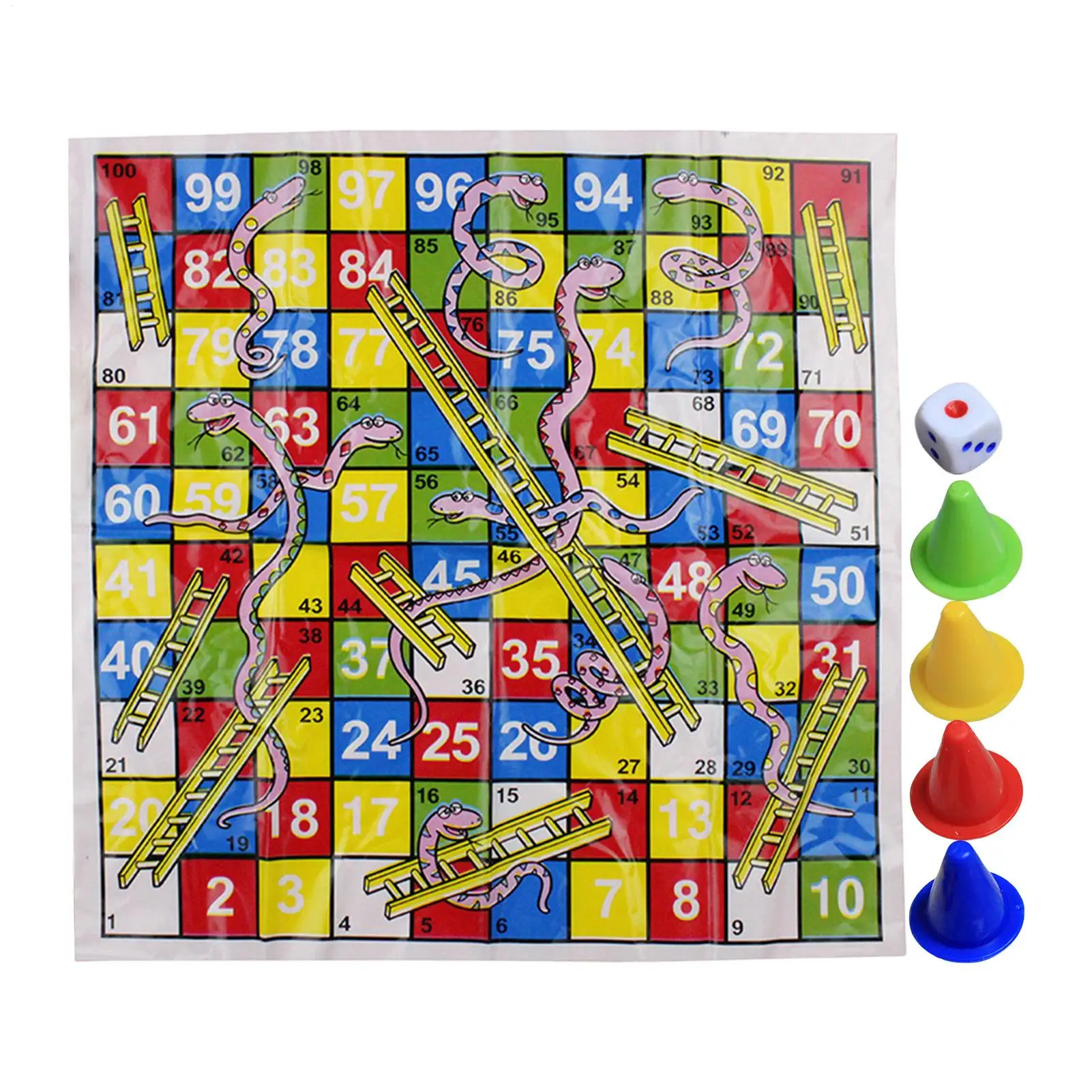 Mini cobras e escadas conjunto de jogo de tabuleiro ou brinquedo de xadrez dobrável com design compacto para família crianças adultos 	 Viagens de festas