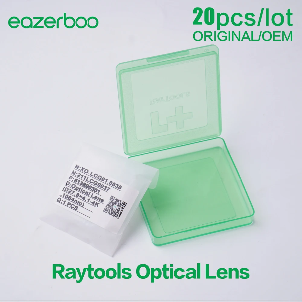 Raytools Original Lens 24.9x1.5mm 4kw Laser Protection Lens 27.9x4.1 15kw OEM for BT210S BT220 BT240S BM110 Laser Cutting Head