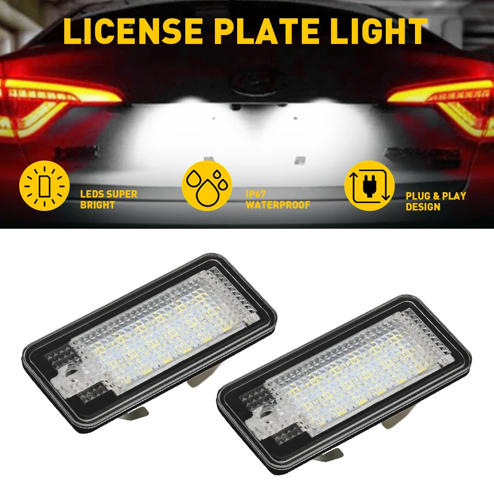2PCS 18 Led Lamp Au… - image