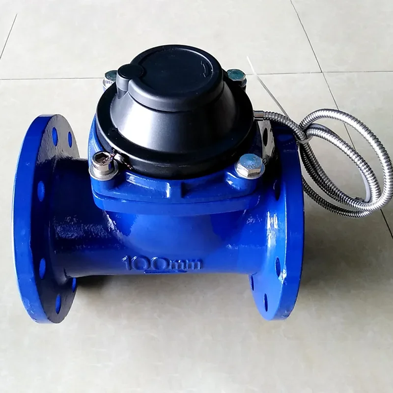 Wholesale Ningbo Emeco cast iron flange RS-485 interface intelligent wired photoelectric direct reading remote cold water meter