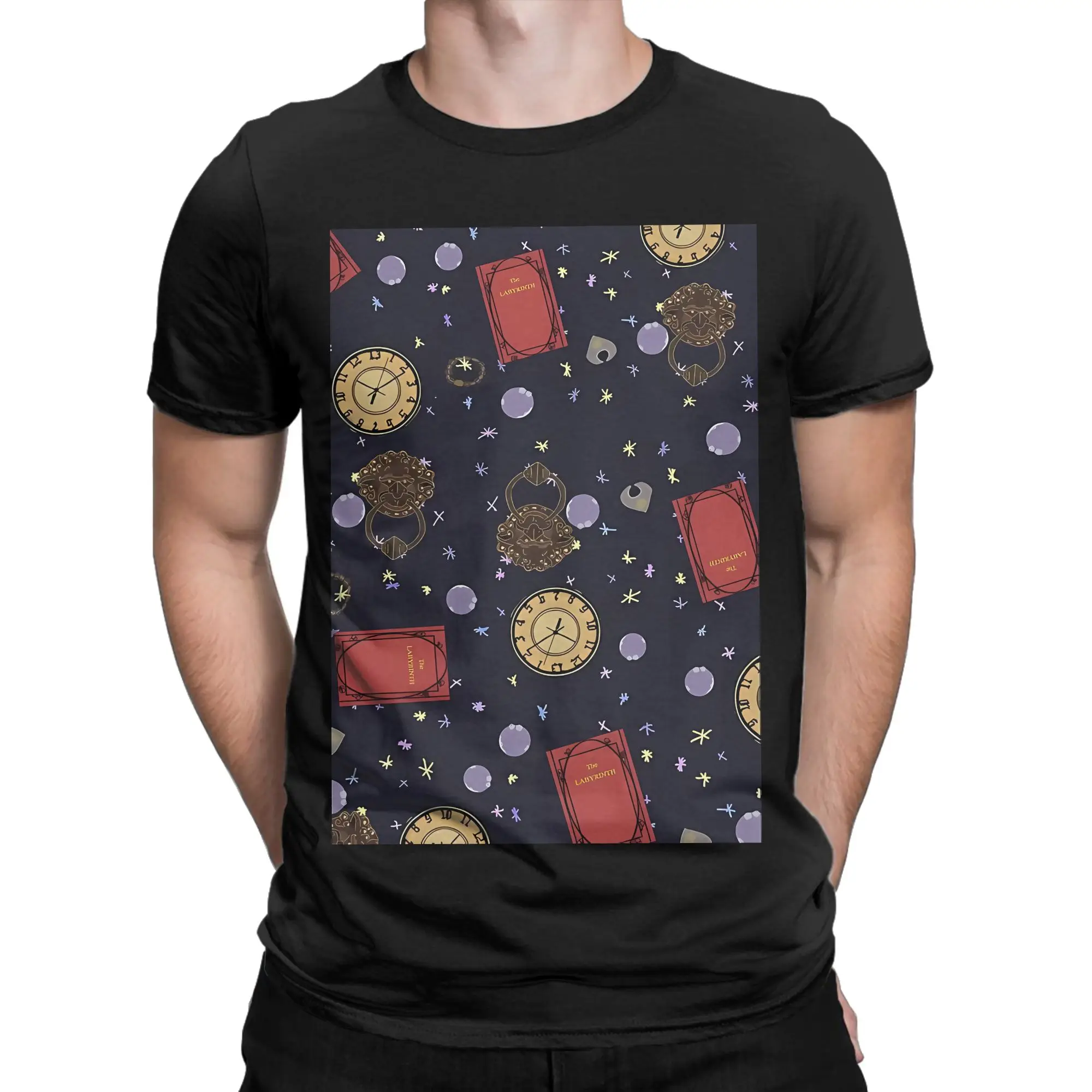 Labyrinth Pattern Funny Graphic 100% Cotton T-Shirt Labyrinth Tees Tops For Men