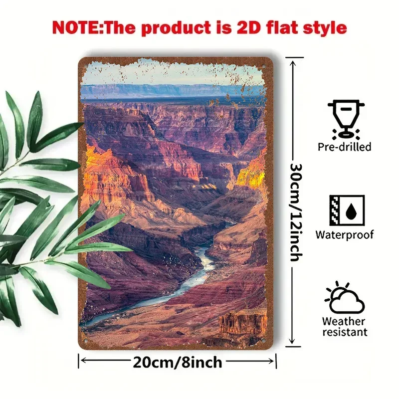 2D Flat - 1pc 2D[Flat] Metal Sign Retro Tin Painting 