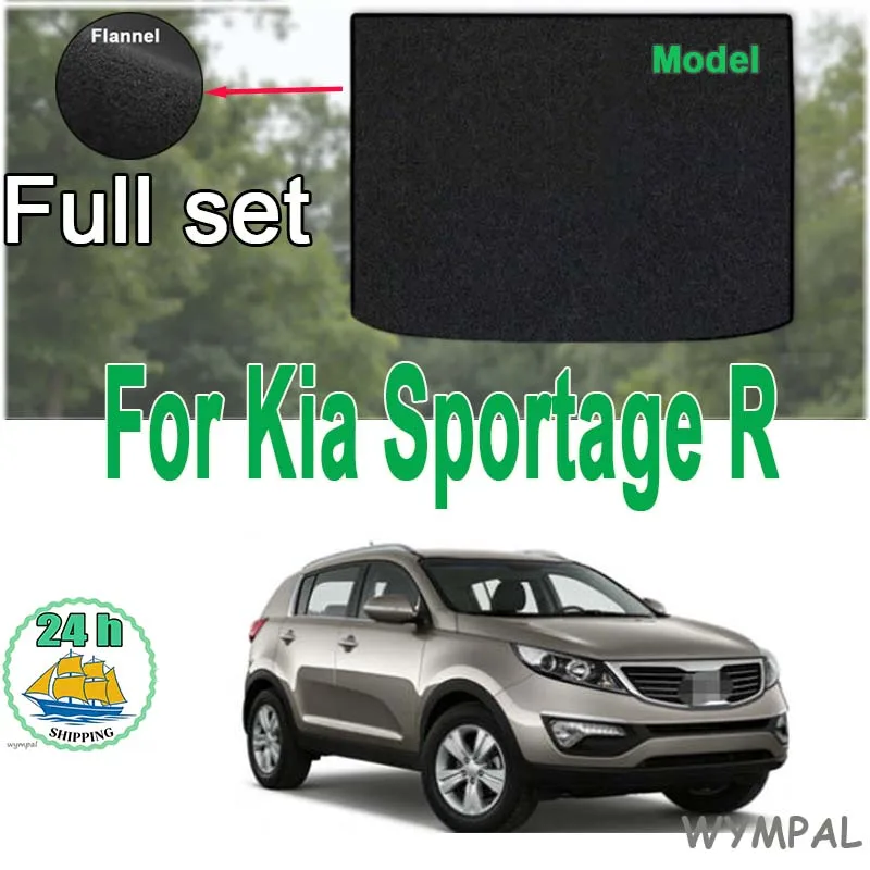 

Велюровые коврики для багажника Kia Sportage R 2011-2017, вкладыш-поддон, аксессуары для багажника