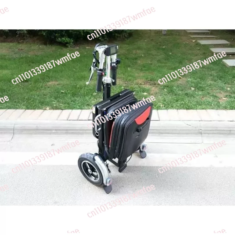 elderly battery car Travel remote control folding electric car luggage scooter