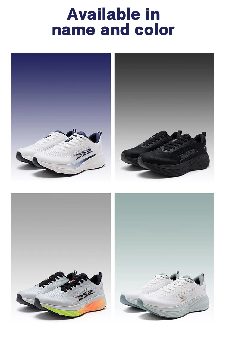 QIAODAN DS2 2nd Gen Men's Wide Toe Box Running Shoes Breathable Mesh Lightweight Shock Absorbing Sports Sneakers QXB023263220R