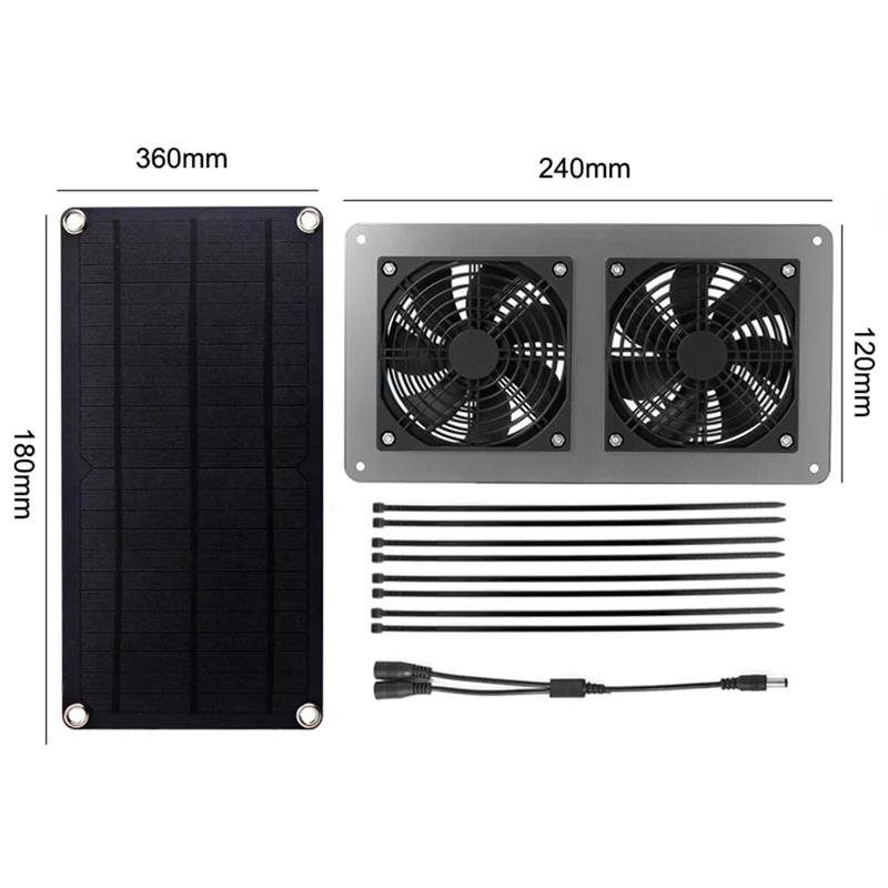 Kipas Bertenaga Panel Surya Kipas Knalpot Surya Ventilator Ekstraktor Udara Panel Surya