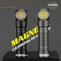 SKIlhunt H300 / H300R USB Rechargeable Flashlight L-shpe Headlamp 2500 Lumens Metal Magnetic Outdoor Headlight