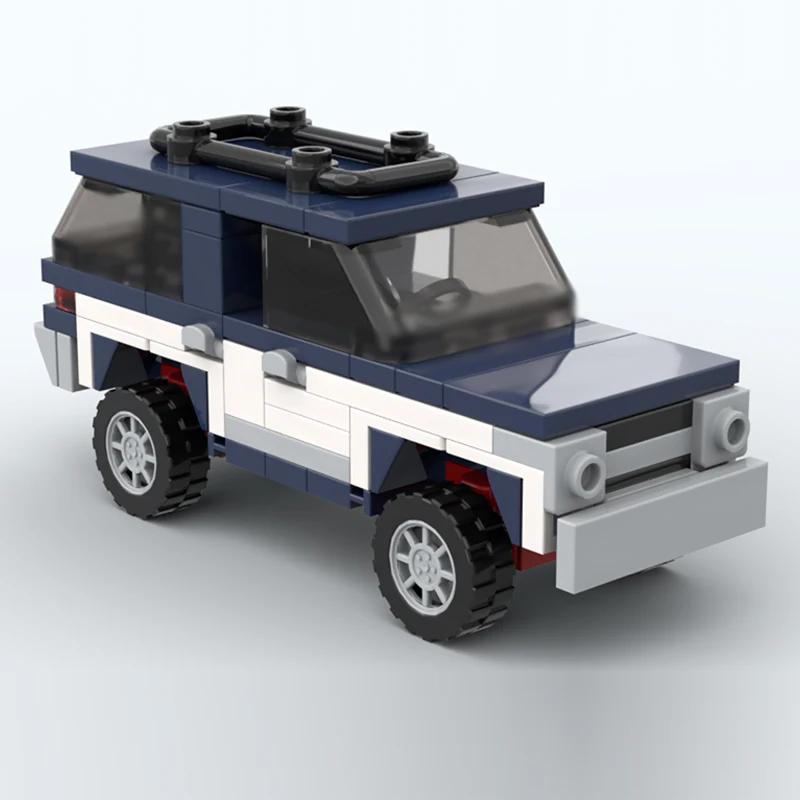 City Car Model MOC Building Bricks Full-Size Sport Utility Vehicle Modular Technology Children Holiday Gifts Assemble Toys Suit
