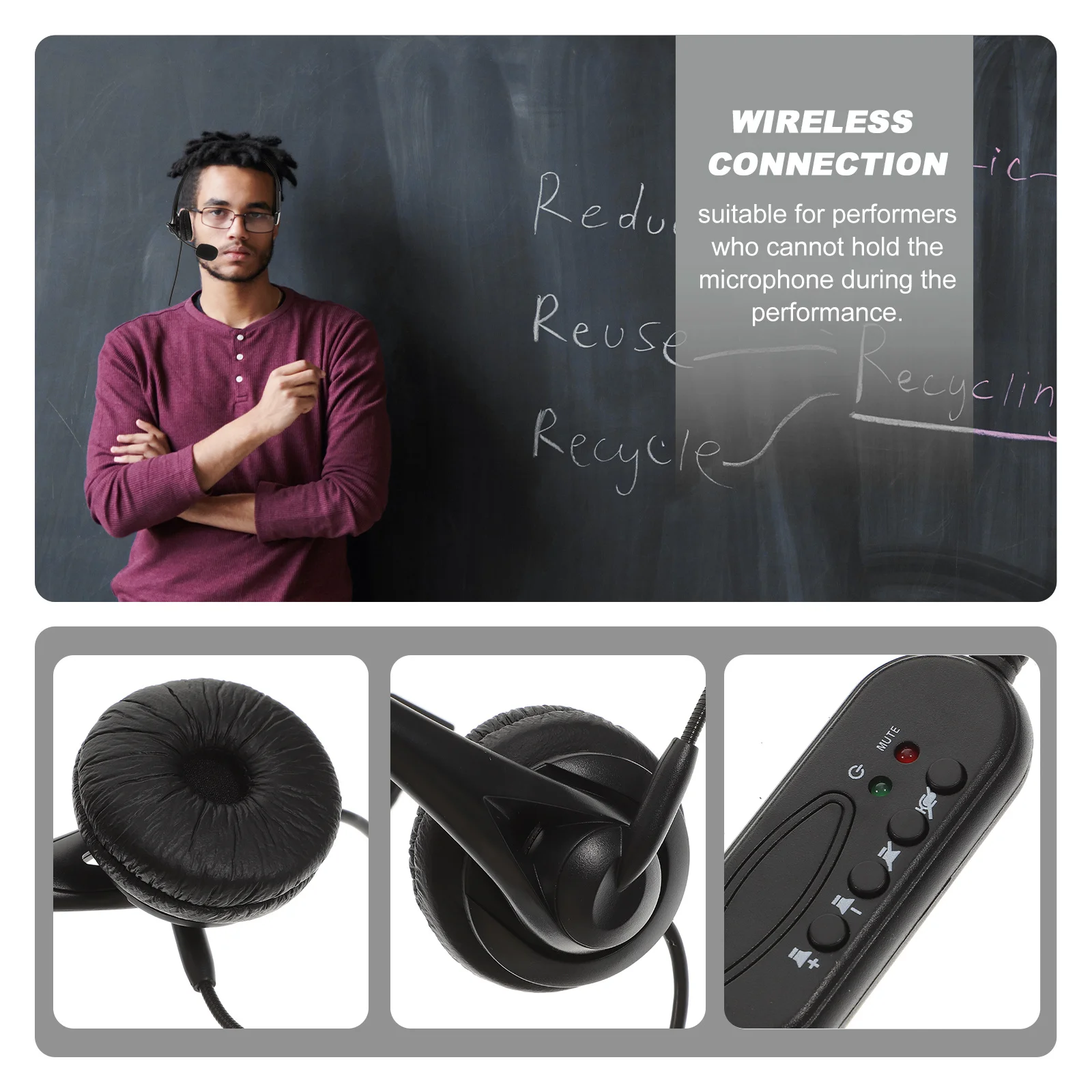 

USB Telephone Headset Noise Canceling Microphone Ergonomic Adjustable Volume Mute Call Center Headset for Office Pc Use