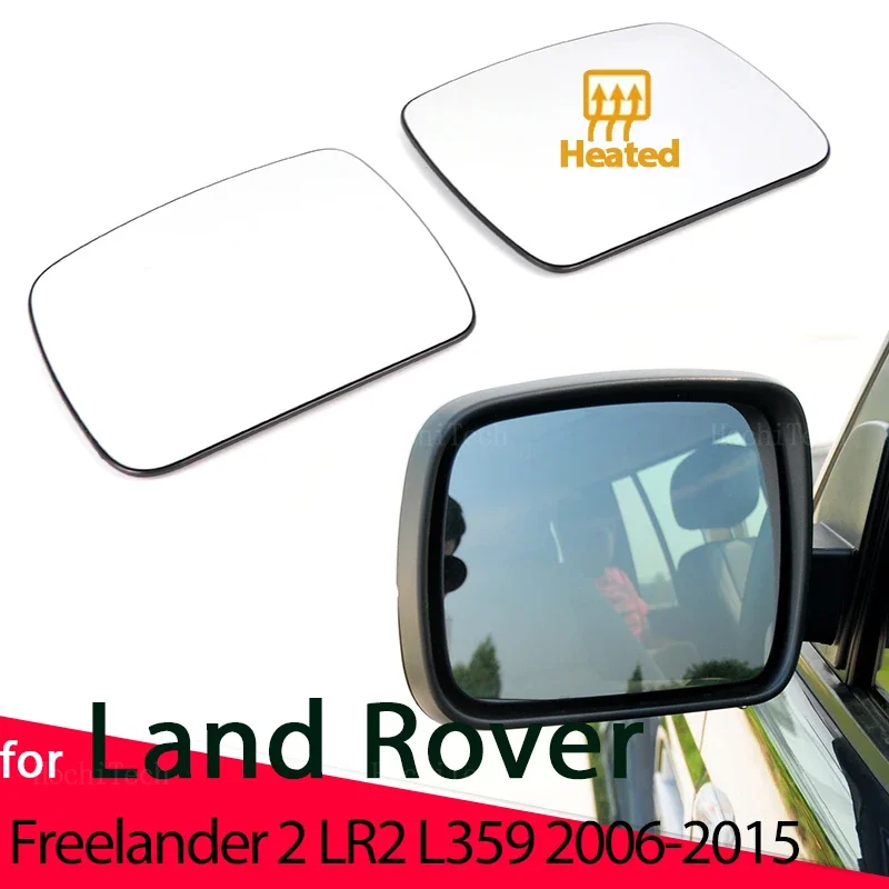 Left & Right Side Mirror Glass Rear View Rearview Exterior Wide Angle for Land Rover Freelander 2 LR2 L359 2010-2016