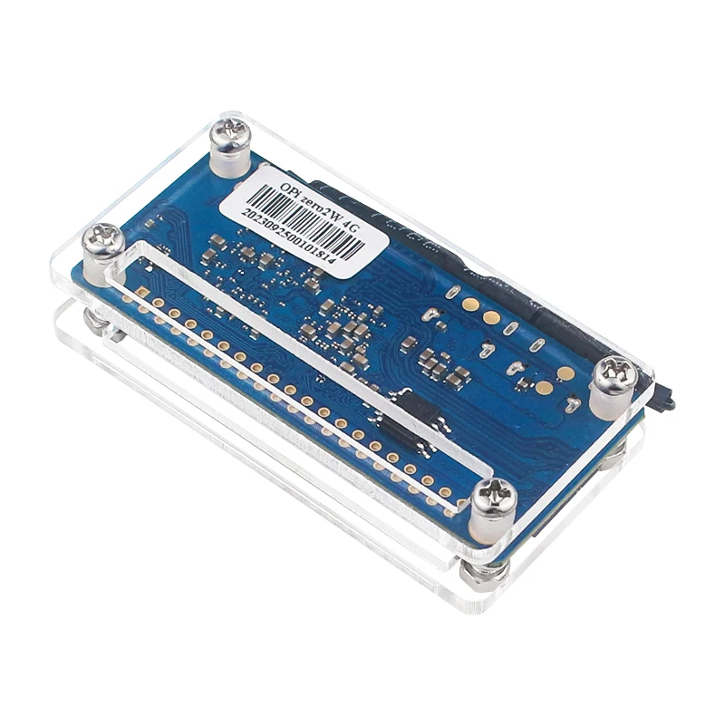 Oranje Pi Zero 2 W acrylbehuizing Transparante schaal Beschermende doos Optioneel koperen koellichaam voor single board computer OPi Zero 2W