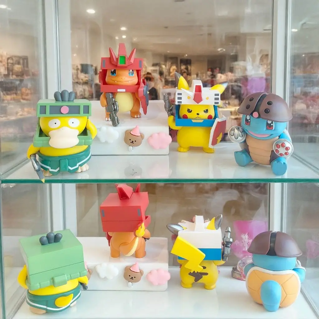 

Pokémon Pikachu x GDM Crossover Cool Mecha Action Figure, Anime Figurine Desktop Ornament Collectible Birthday Gift home decor