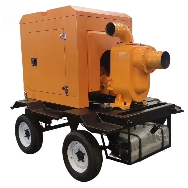 Bomba de água de motor tipo silencioso de 6 polegadas 100 para HP com opções de partida automática Preço de fábrica Controle de inundação