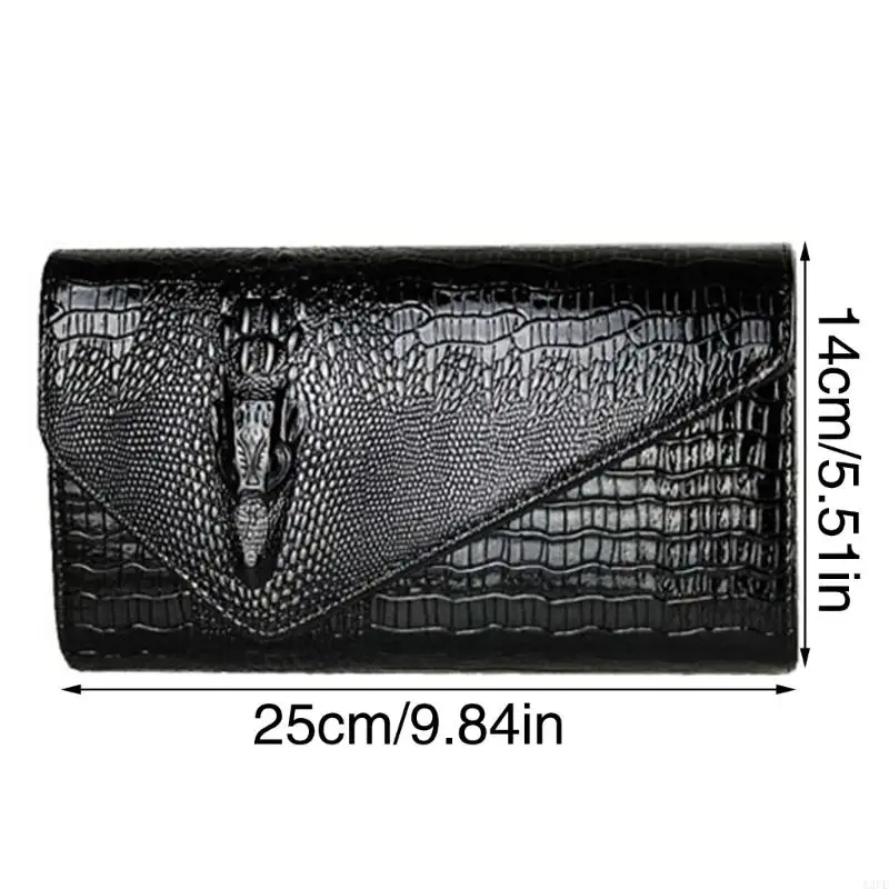 A3pe Fashion Womens Long portefeuille à main Pu Pu Crossbody Bag Purse