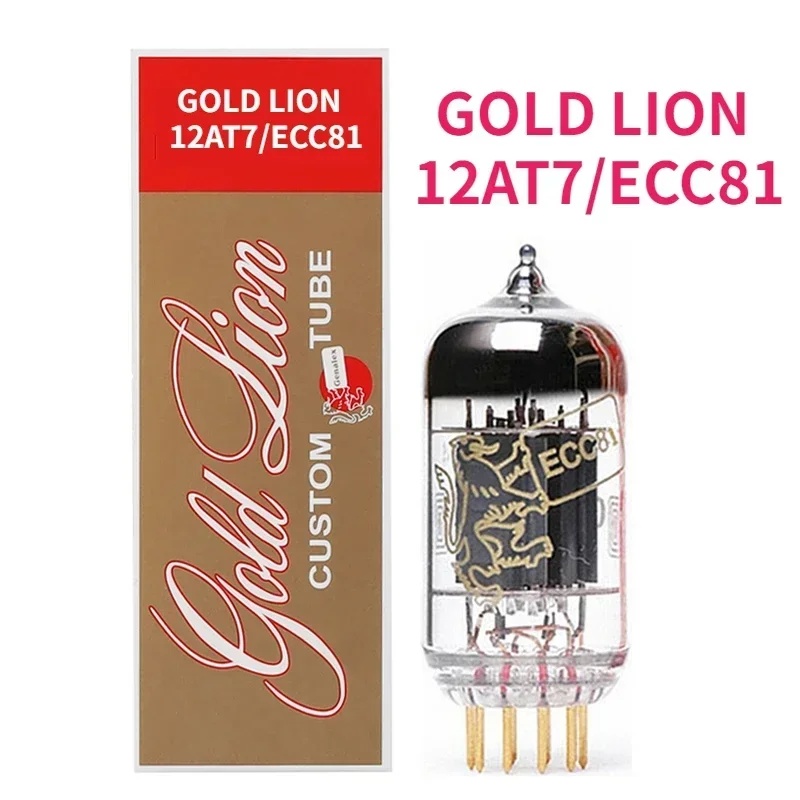 ECC81 GOLD LION Замена вакуумной трубки 12AT7 B739 12at7 B739 6201 Вакуумная трубка Заводское тестирование Прецизионный ламповый усилитель DIY