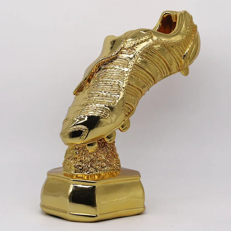 New 29cm high football award trophy, gold-plated, striker champion award shoes Golden Boot League souvenir cup ornament gift