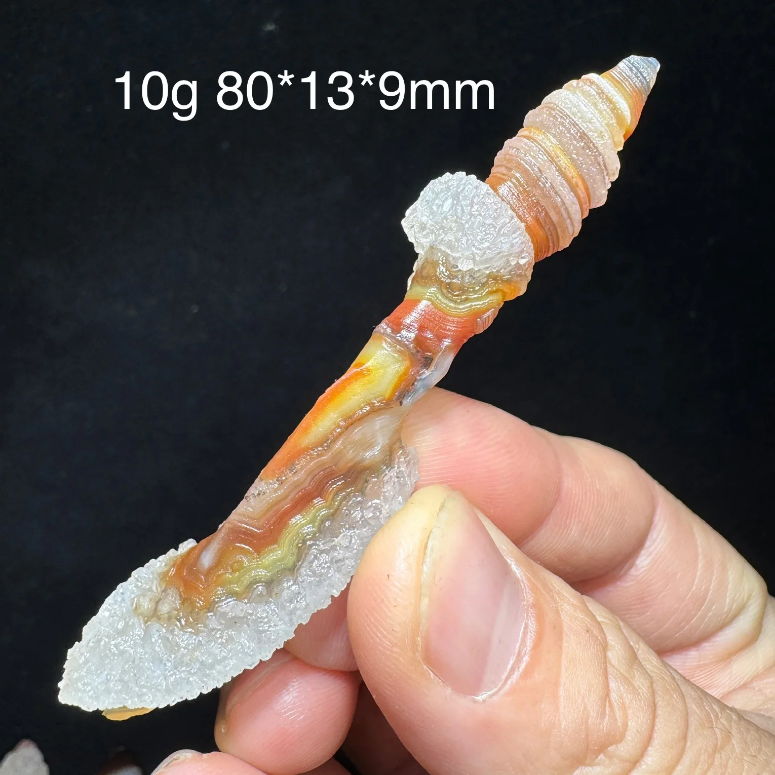Natural Sardonyx Red Gobi Agate Crystal Quartz Points Wizard Meditation Wand Spirit Specimen Healing Stone Home Decor KN1-35 - view 4