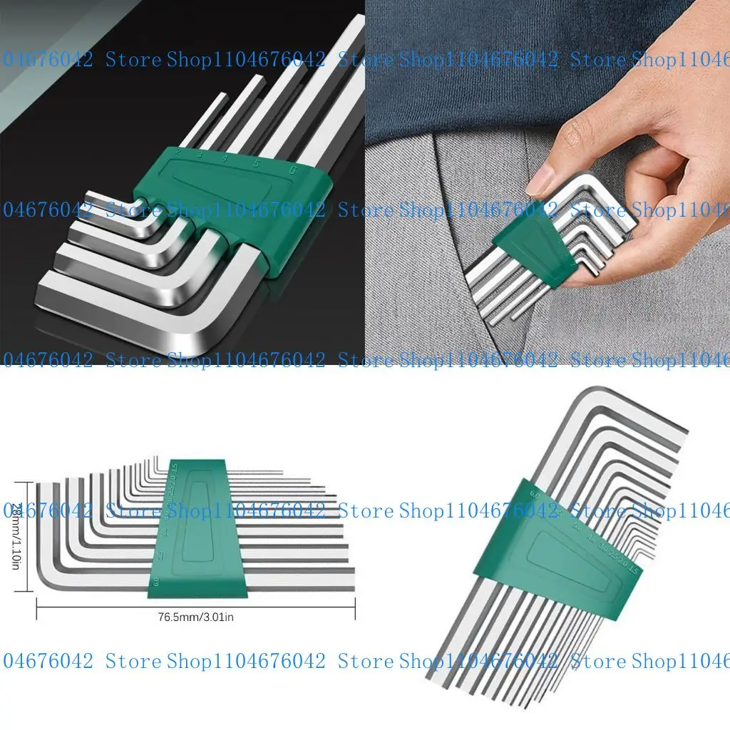 5ASD 8 Piece Rust Resistant Wrench Set Hexagon Spanner Hand Tools Kompatibel Untuk Sepeda Motor Furnitur Kendaraan