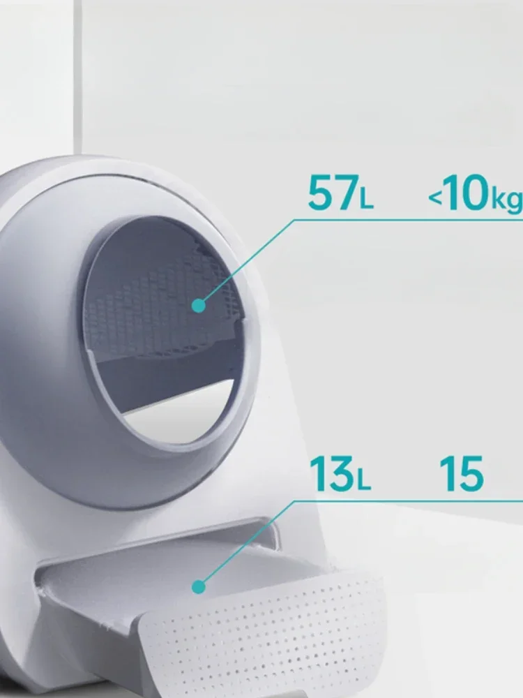 Toilet Robot Cat Bedpans Sandbox Enclosed Intelligence Toilet Cat Bedpans Covered Indoor Katzen Toilette Pet Products QF50CB