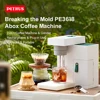 Petrus コーヒーマシン 2 in 1 コーヒーメーカー グラインド & ブリュー 22 調整可能なグラインドサイズ ポータブルコーヒーメーカー 家庭&オフィス用 220V 1