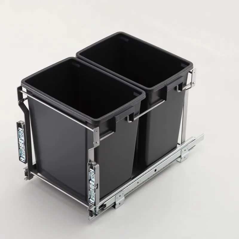 20L pull out sorting trash can kitchen trash can with sliding kitchen storage