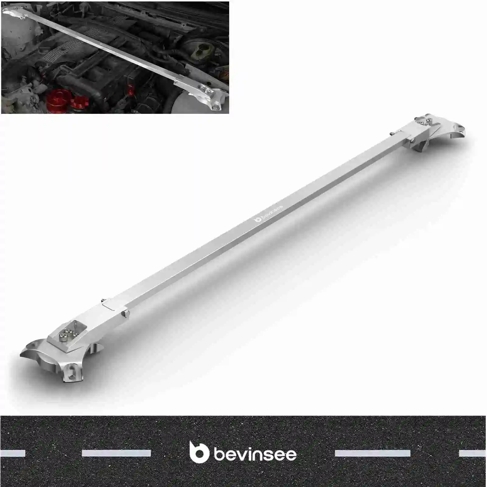 BEVINSEE الجبهة تبختر هدفين بار مجموعة لسيارات BMW E46 323i 325i 328i 330i 323ci 325ci 328ci 330ci 2002-2006 #1