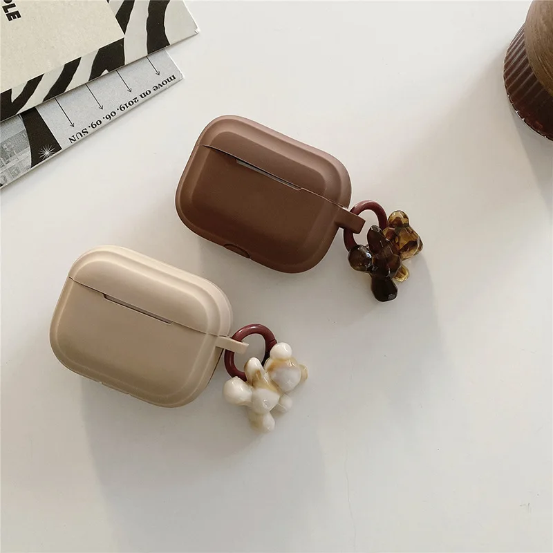 

Simple Life cute for Airpods 1 2 3 4&Pro 2 White Hard PC Earphone Protective Cover For Airpods Pro Case Airpods 3 Case For Girls