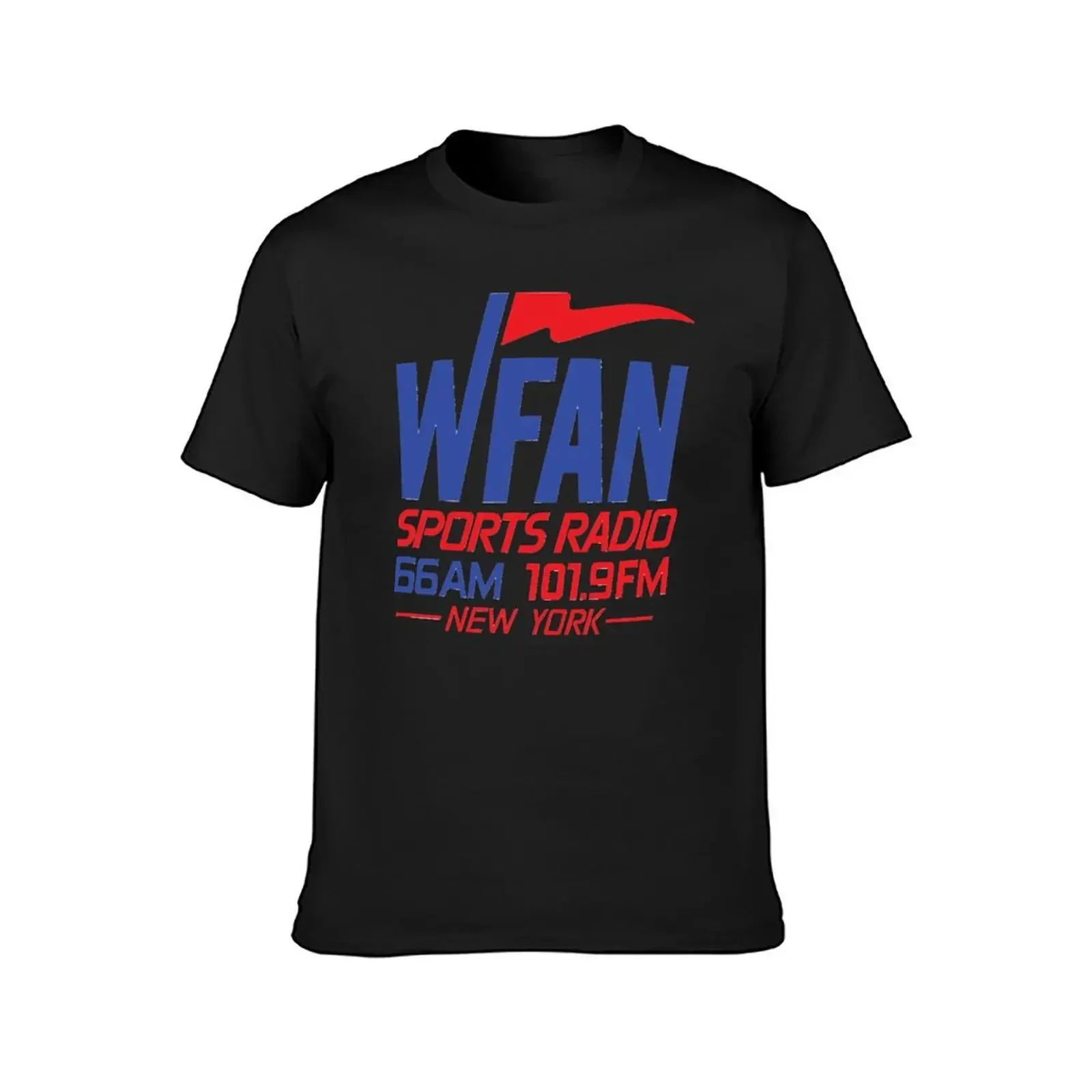 Wfan sports radio New York T-Shirt summer clothes oversized mens t shirts casual stylish