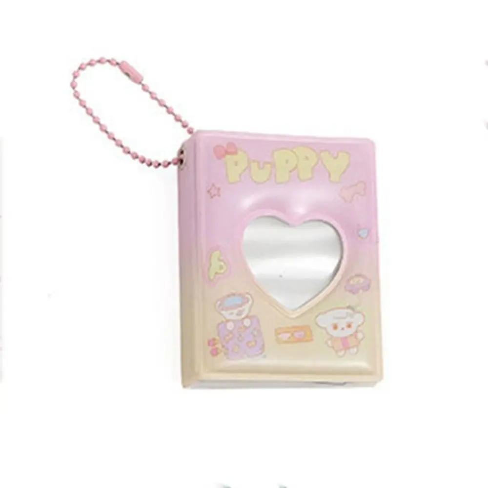 Cute Cartoon Photo Album Waterproof Mini Hollow Picture Storage Album Bead Chain Korean Love Heart Photo Album Desktop