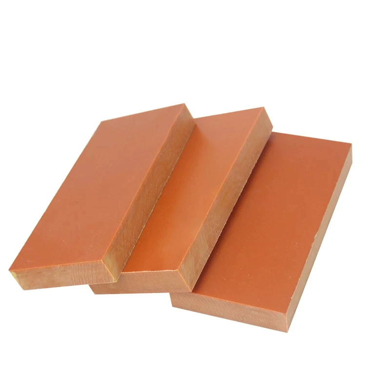 Bakelite Sheet 100-500mm Orange Red POM Insulation Board Thick 1-20mm Custom Cut Electrical Bakelite Plate