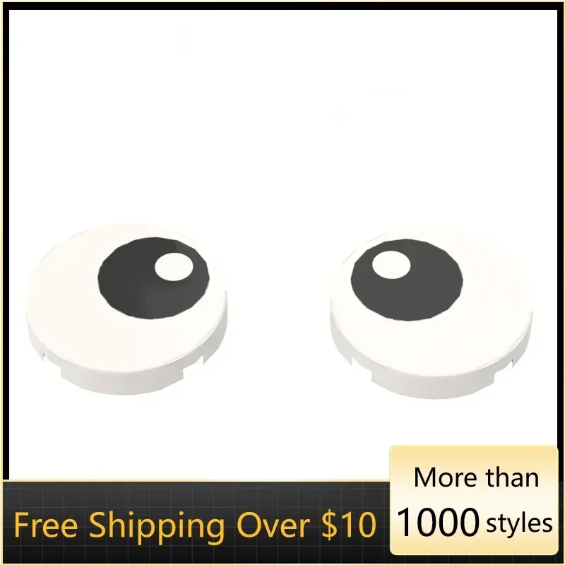 

10PCS High-Tech Assemble Particle 14769 (Big Eyes Pattern, 2x2) Building Blocks Kit Replaceable Part Toys For Children Gifts