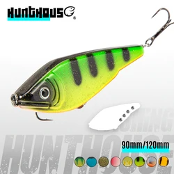 Hunthouse 90mm/25g 120mm/50g Jerkbait Fishing Lure Musky Pike Lure Pencil Bait Slow Sinking Jerk Bait For Pike Jerkbait LW518