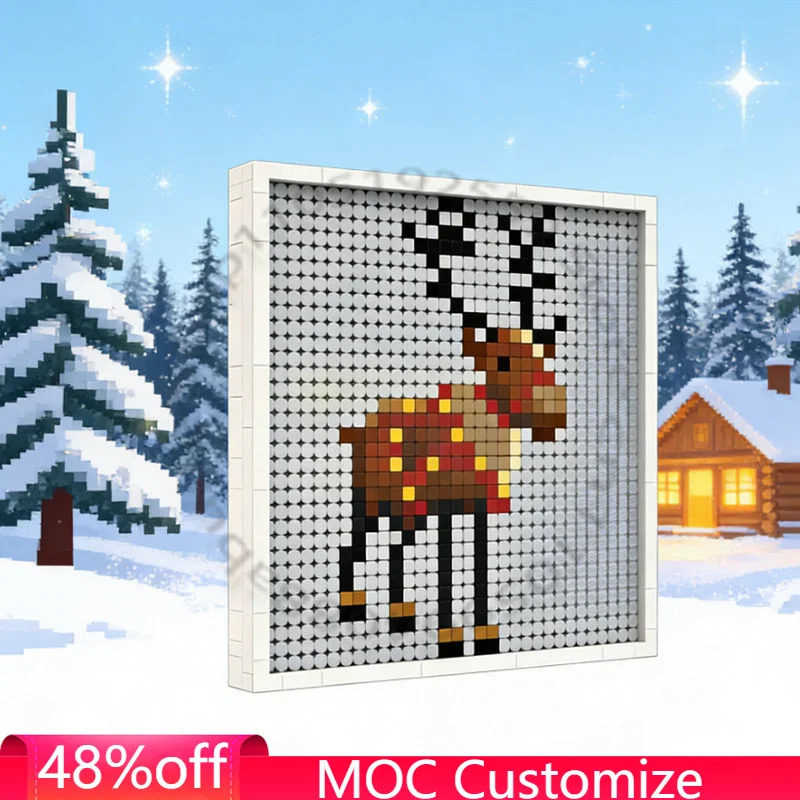 

1143 PCS Cupid Arrow Day 7- Christmas Cookie MOC Kit (Dots Advent Calendar Series) MOC Customize Modular DIY Toy Christmas Gift