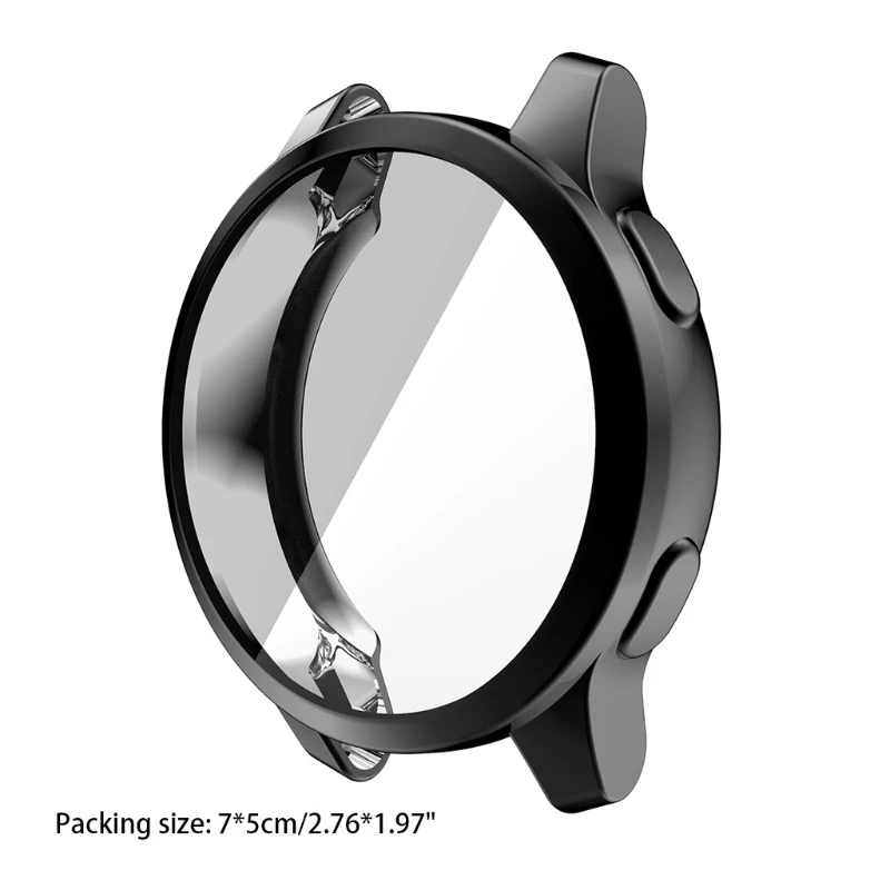 E9LB Screen Protector for Case for Vivoactive 4S 40mm, Full Coverage Thin TPU Plated Protective Cover