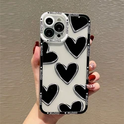 Love Heart Phone Case For Xiaomi Mi 13T 14 12 11 Lite 5G 13 12T 11T Pro Poco X5 F5 X6 M6 Pro 4G Soft Shockproof Bumper Cover