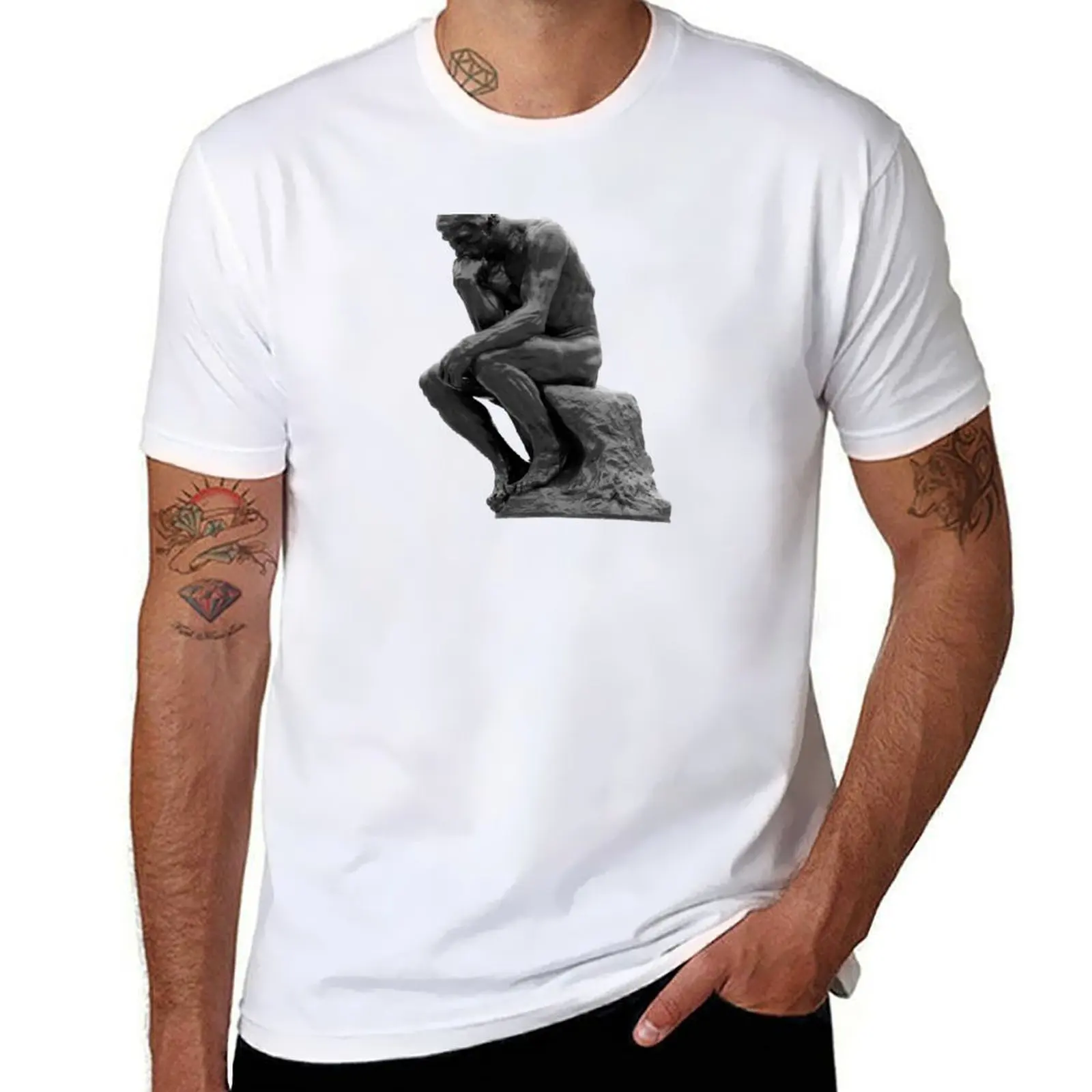 

Auguste Rodin: The Thinker T-Shirt t shirts for man pack cotton t shirts for man cotton