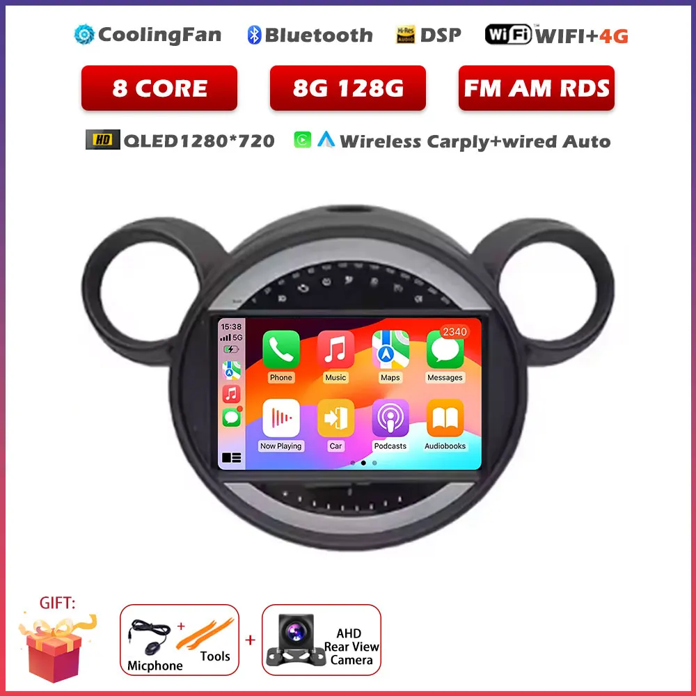 Voor BMW Mini Cooper Countryman R56 R60 2011-2013 Android 16 Auto Carplay Auto GPS Navigatie Stereo Multimedia Speler Scherm gereedschap