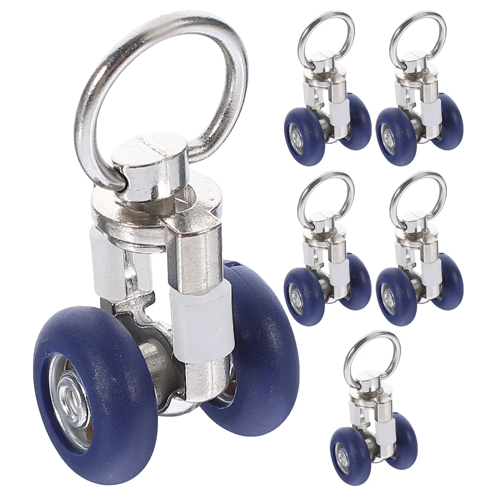 

6pcs Curtain Track Wheels Mute Runners Flexible Gliders Drapery Rollers Pulley Carriers Quiet Slide for Window Curtains