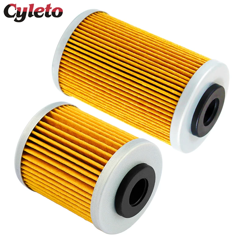 Cyleto Motorcycle Parts 1st 2nd Oil Filter for KTM SMC R 690 Enduro 2012-2024 Duke R 690 2012-2019 690 Rally Factory 2009-2010
