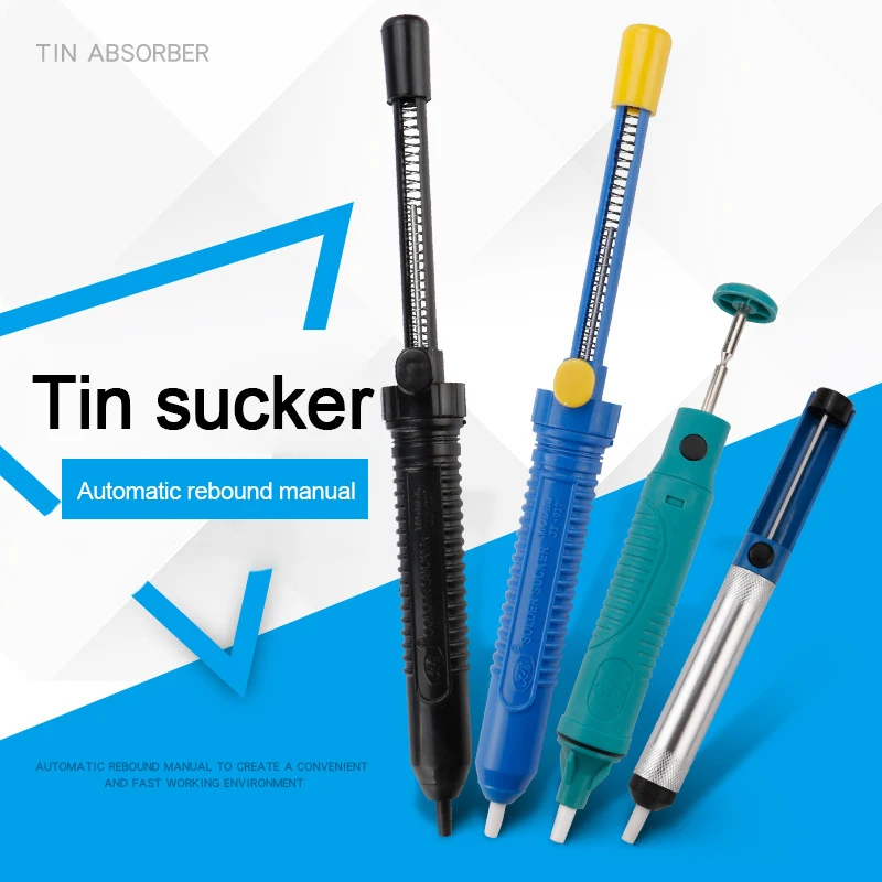 Liga/plástico solda otário caneta automática rebote pistola de solda manual vácuo forte sucção lata bomba de solda ferramenta de reparo