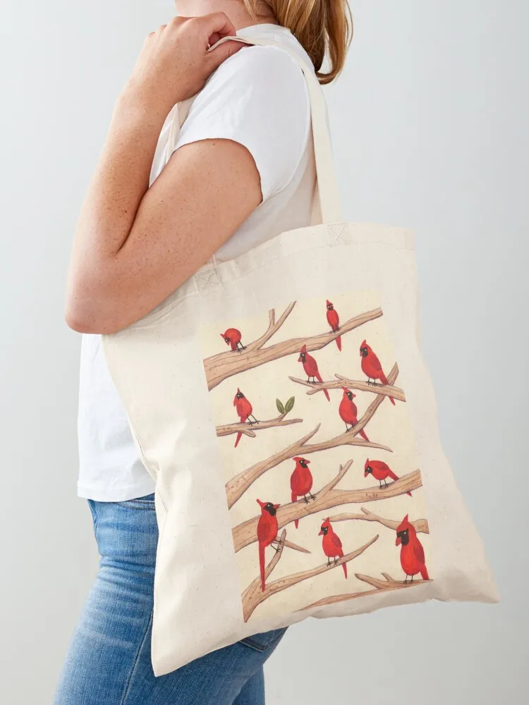 Cardinals Tote Bag Fabric bag Gift bags Customizable custom Canvas