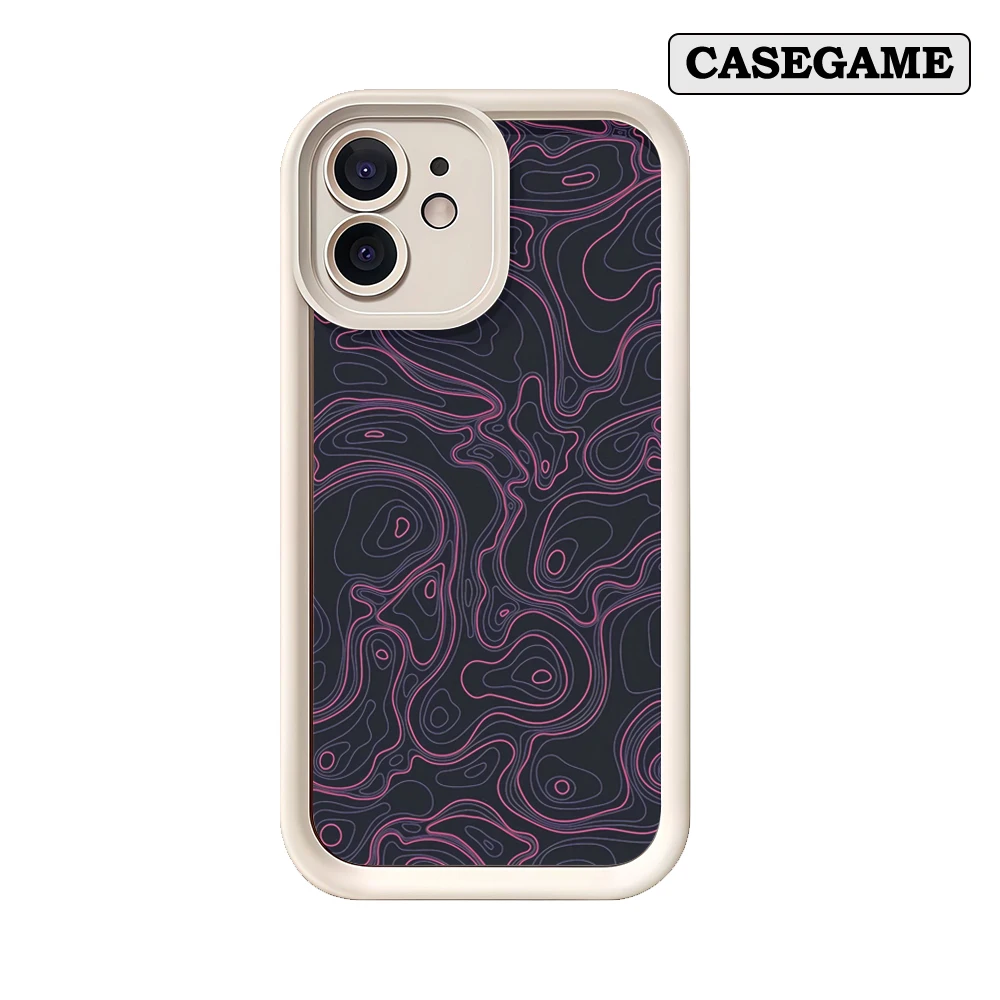 Casing HP Neon Waves IPhone17 Must-Haves untuk IPhone 17 16 15 14 13 12 Pro Max, Pelindung Silikon Anti Benturan
