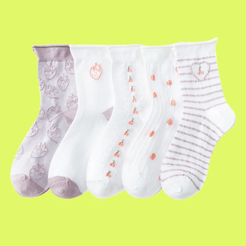 

2/4 Pairs Women's Confinement Socks Thin Loose-fitting Maternity Socks Ladies' Spring And Summer Mid-tube Socks