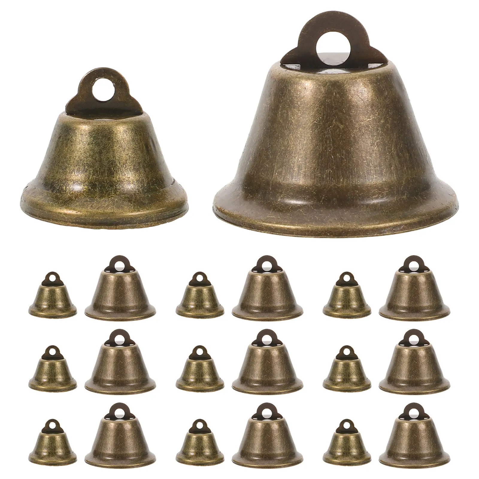 

20Pcs Vintage Hanging Bells Mini Bronze Small Bells for Craft DIY Holiday Decoration Wind Chimes Tree Ornaments