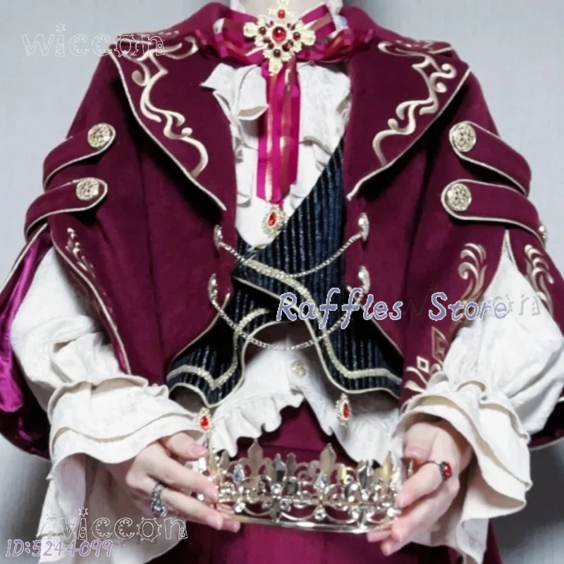 halloween-jirai-kei-vintage-burgundy-embroidered-ouji-lolita-coat-set-femboy-shota-style-prince-cosplay-suit-with-shorts-adult