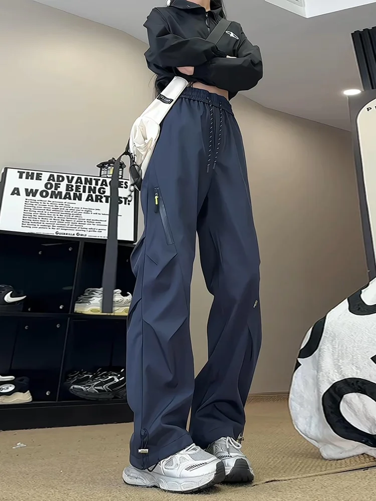 

Мягкие водонепроницаемые брюки для скалолазания на открытом воздухе, мужская осенняя рабочая одежда, брюки со сложенной молнией, десантник, повседневные прямые брюки...