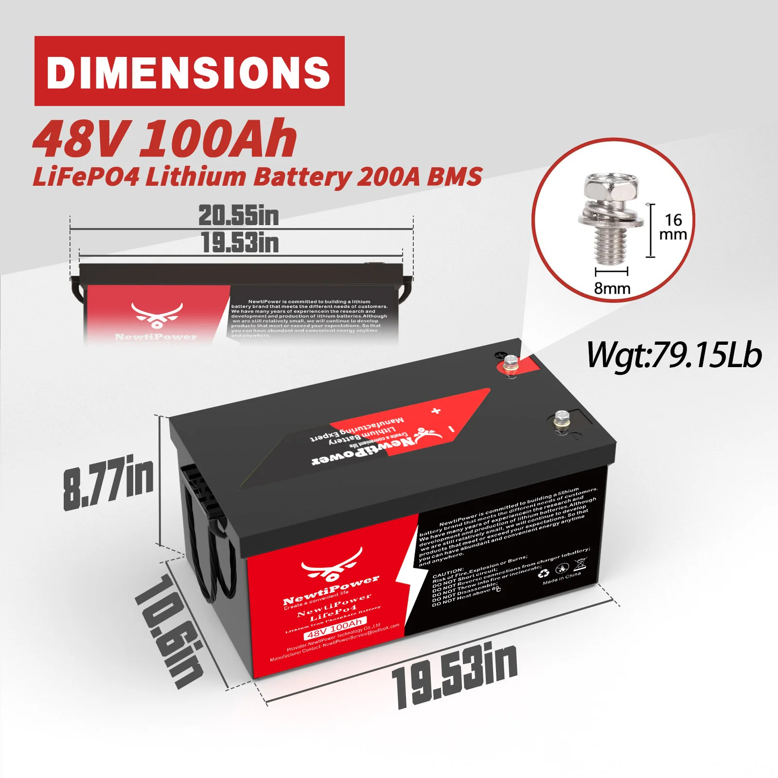 48V 100Ah Lithium LiFePO4 Golf Cart Battery with APP&Monitor&Charger, 200A BMS Grade A Cells Rechargeable Battery,10000+ Cycles,Perfect for Golf Cart paoweric